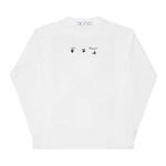 Футболки Off-White Blue Marker Double Sleeve Tee 'White/Blue' 1