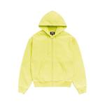 Толстовки на молнии Stussy Cursive Applique Zip Hoodie 'Lime' 1
