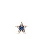 Серьга Istanbul Star из розового золота с бриллиантом и сапфиром 1
