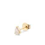 18K yellow gold Pear diamond earring 1