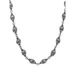 Серебряное колье Memento Mori Skull Rosary (9 мм) 1