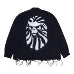 Кардиганы BAPE Logo Distressed Cardigan 'Black' 2