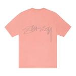 Топы Stussy Smooth Reverse Tee Pigment Dyed 'Coral' 2
