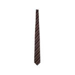 diagonal-stripe silk tie 1