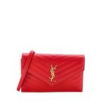 Classic Monogram Wallet on Chain Matelasse Chevron Leather Small crossbody bag 1