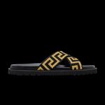 Кроссовки Versace Jacquard Nappa Sandal 'Black Gold' 1