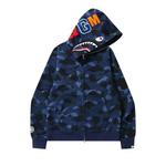 Молнии BAPE Color Camo Shark Full Zip Hoodie 'Navy' 1