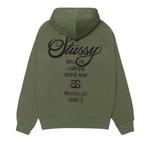 Худи Stussy World Tour Hoodie «Olive» 2
