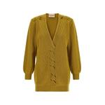 braided ribbed-knit sweater 1