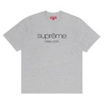 Футболки Supreme Classic Logo Short-Sleeve Top 'Heather Grey' 1