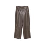 elasticated-waistband cropped trousers 1