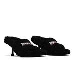 Сандалии Balenciaga Wmns Furry Сандалия 'Черный' 8