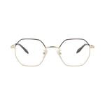 Очки Alexander McQueen Round-Frame Metal Optical Frames 'Gold/Transparent' 1