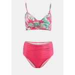 Бикини-сет Tropical Print Drapeli Triangle Covered Hipster High Waist Tbess25Bt22 4