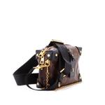 Petite Malle Souple Handbag Monogram Canvas with Leather shoulder bag 1