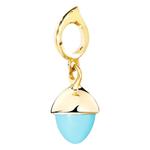 Колье Mikado Flamenco Turquoise из желтого золота с бирюзой 1