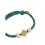 logo-plaque faux-pearl bracelet 3