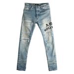 distressed embroidered jeans 1