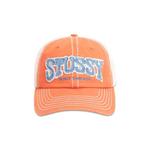 Кепка-тракер Stussy Mid-Depth Burly Threads Trucker 'Orange' 1