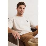 Серая футболка Oversize/Wide Fit с вышивкой слона из 100% хлопка Tmnss26Ts00047 1