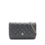 2021-2026 CC Quilted Caviar Wallet on Chain crossbody bag 1