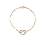 Браслет Petit Coeur из желтого золота с бриллиантами 1