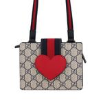 2016-2026 Kids GG Supreme Heart Web crossbody bag 1