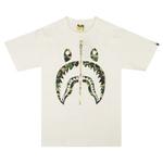 Футболки BAPE ABC Camo Shark Tee 'White/Green' 1
