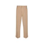 logo-patch straight-leg trousers 1