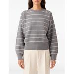 striped crew-neck sweater 1