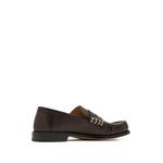 contrast-stitch leather loafers 2