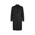 herringbone single-breasted coat 1