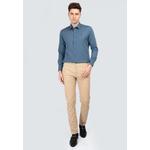 Polo Haus - Мужская рубашка с длинным рукавом Tetoron Rayon Signature Fit MBLS015 6