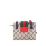 Сумка через плечо Children's Web Heart Shoulder Bag из канваса с узором GG 2