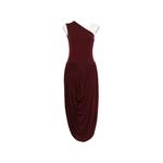 asymmetri-neck midi dress 1