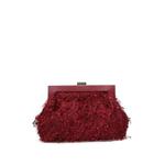 feather-effect clutch bag 2