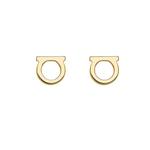 Серьги FERRAGAMO Gancini в золотом цвете, маленькие, 760120 1