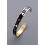 Браслет-манжета Mickey Mini Enamel Cuff Bangle Black Gold 3