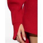 slashed midi dress in wool and cashmere 2