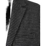 houndstooth-pattern single-breasted jacket 3