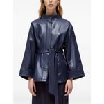 belted button-sleeve jacket 1