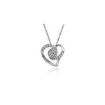 GOLDHEART Белое золото 375 (9K) + Палладий Бриллиант Кулон Espoir (P5545) 1