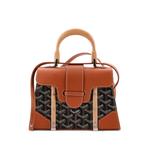 Сумка-сэтчел Structured Saigon Top Handle Bag Coated Canvas with Leather размера мини 1