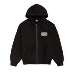 Толстовки на молнии Stussy Champion Oval Zip Hoodie 'Black' 1