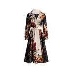 Ellie floral-print trench coat 1