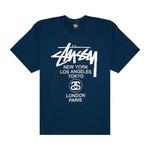 Футболки Stussy World Tour Tee 'Indigo' 1