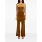 velvet-effect trousers 2