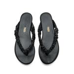 Savannah ruched flat sandals 2