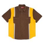 Овершерты Supreme Reflective Stripe Short-Sleeve Work Shirt 'Коричневый' 1