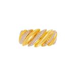 HABIB 916/22K кольцо из желтого и белого золота 6200322YW 2